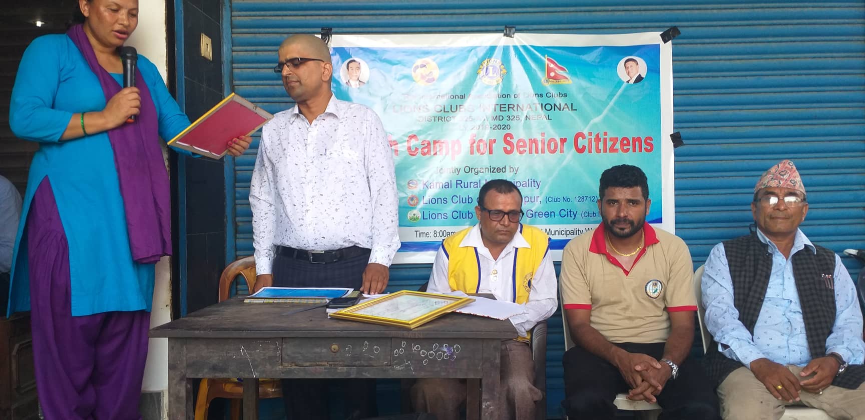 जेष्ठ नागरिक लक्षित बृहत स्वास्थ्य शिबिर