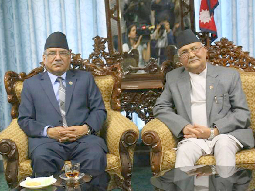 ओली र दाहालबीचको बैठक सकारात्मक, भोलि फेरी बस्ने