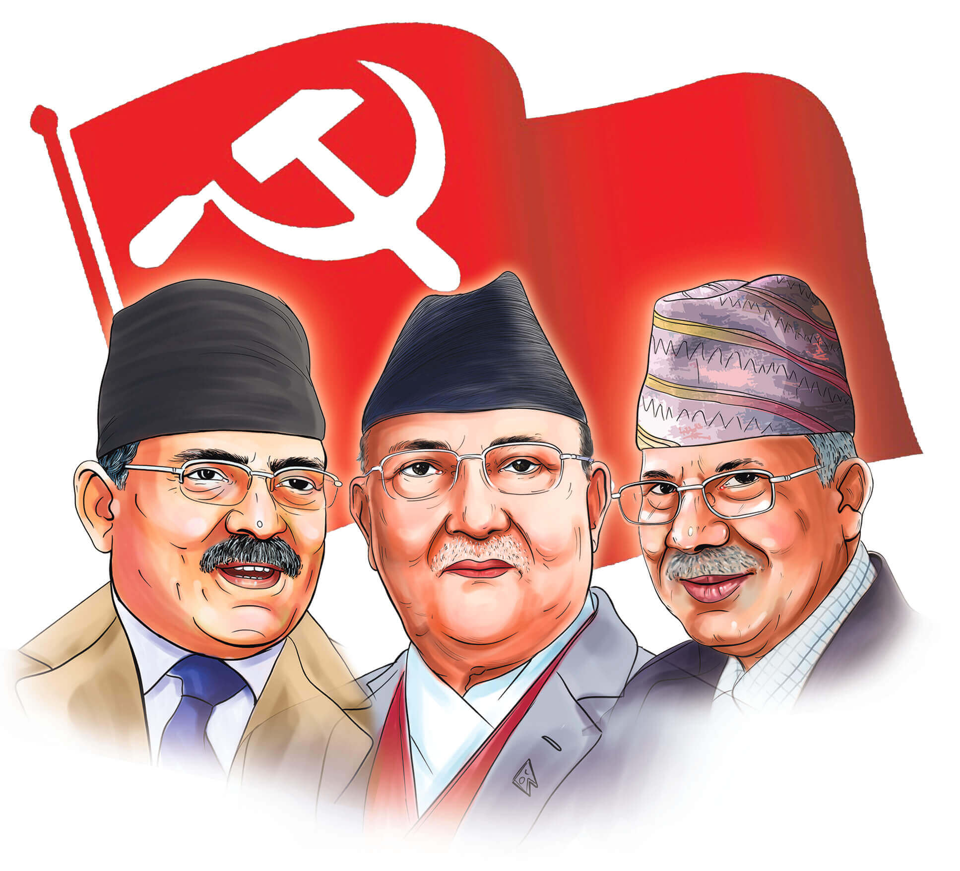नेकपामा किचलो : दाहाल र नेपालले एउटै मञ्चबाट गरे ओलीको आलोचना
