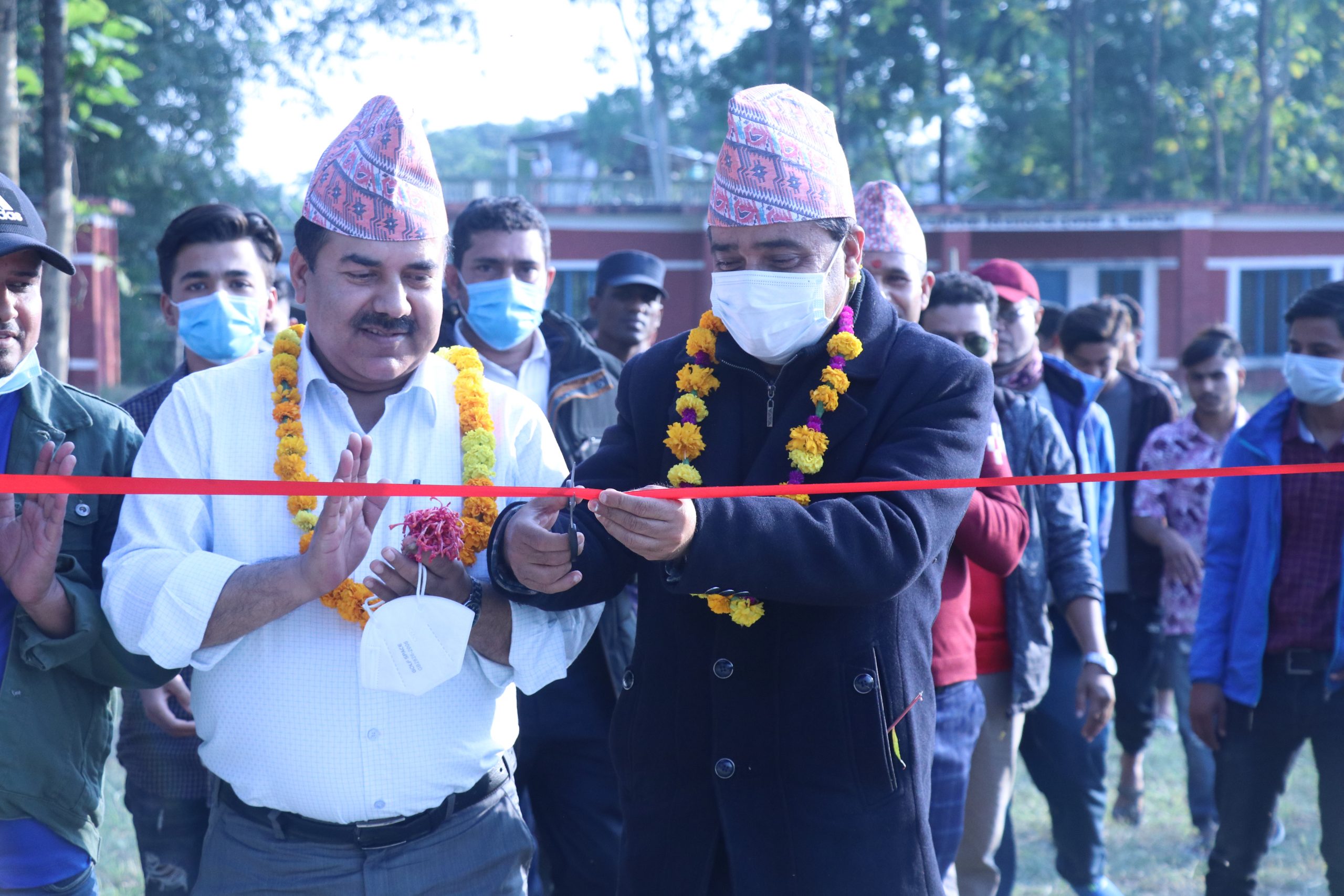 ढुकुरपानीमा क्रिकेट अभ्यासस्थलको उद्घाटन