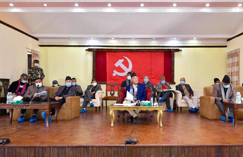 ओली भेलाको निष्कर्षः 'अध्यक्ष, महासचिव र माइन्यूट हामीसँगै छ, अर्को पक्ष अवैधानिक'