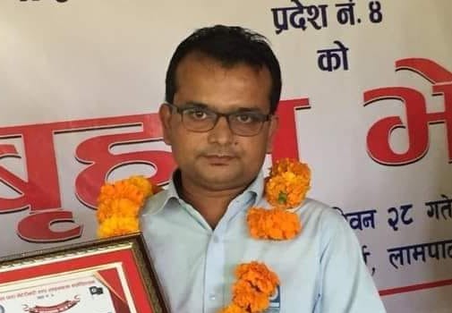 दुर्घटनामा मोटरसाईकल सवार ढकालको मृत्यु