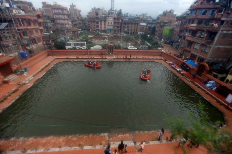 तीन सय वर्ष पुरानो निगु पुखुमा ६३ वर्षपछि भरियो पानी