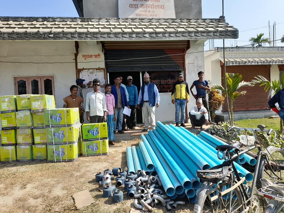 बाह्रदशीको एउटै वडामा ५० लाखको सिञ्चाई सामग्री बितरण