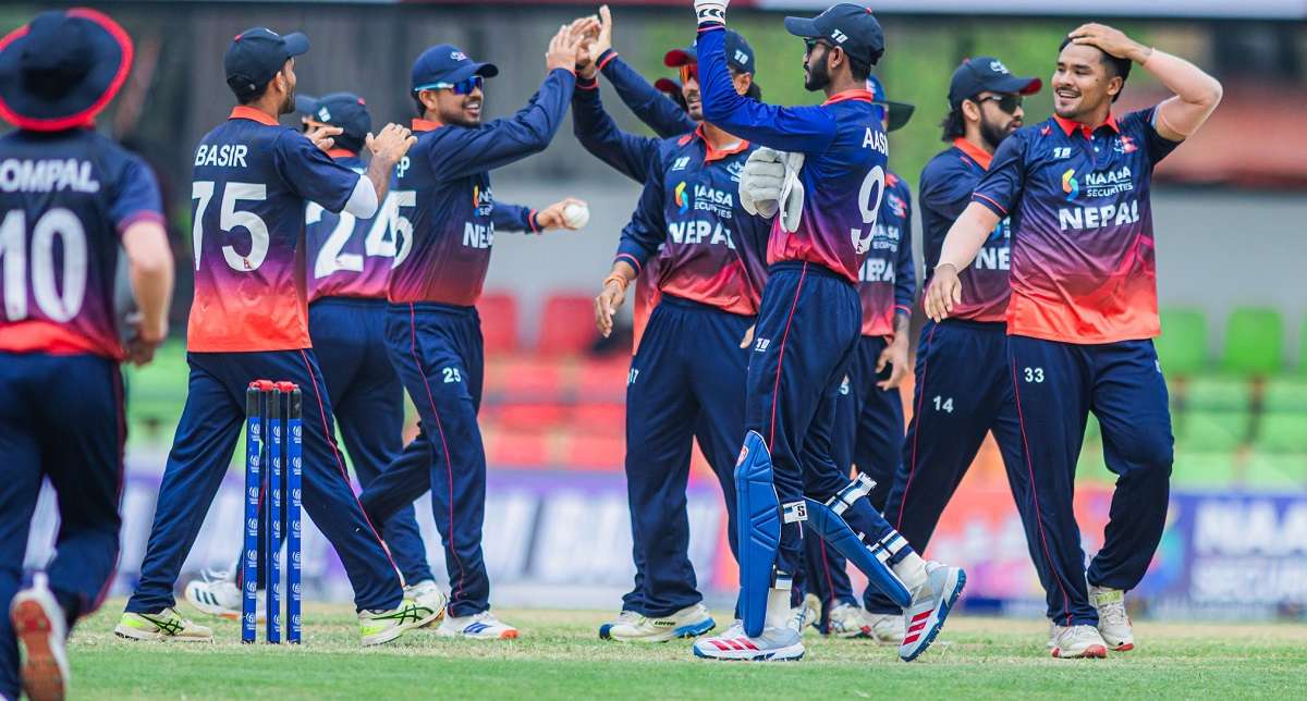 नेपालले युएईलाई दियो २०१ रनको चुनौती
