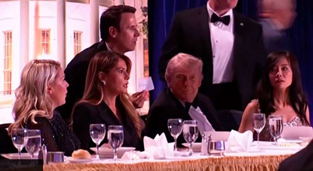 ह्वाइट हाउस डिनरमा गोली चल्यो : ट्रम्पलाई आकस्मिक बाहिर निकालियो, ‘सुटर’ पक्राउ